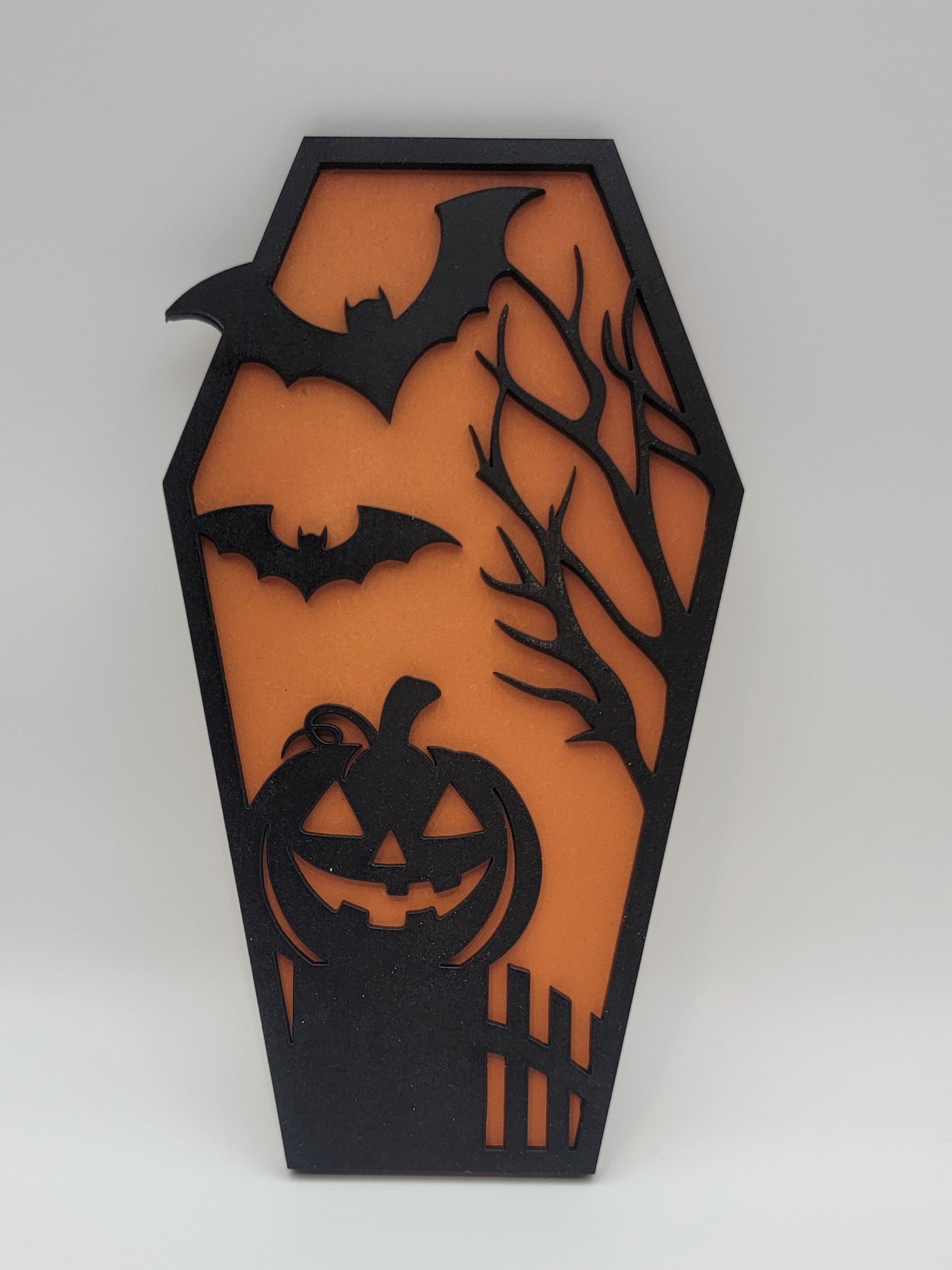 2 Layer Coffin Big Pumpkin